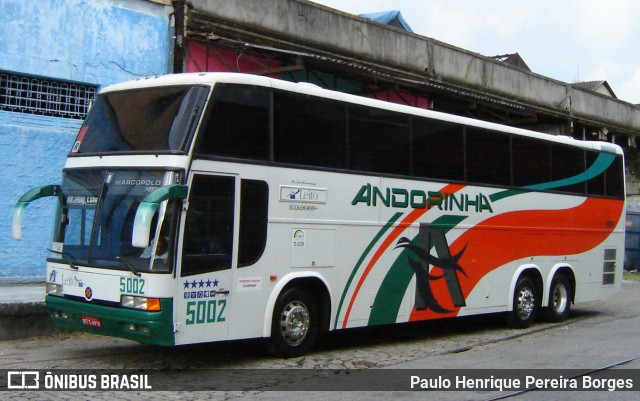 Empresa de Transportes Andorinha 5002 na cidade de Rio de Janeiro, Rio de Janeiro, Brasil, por Paulo Henrique Pereira Borges. Número da foto: #10645759.