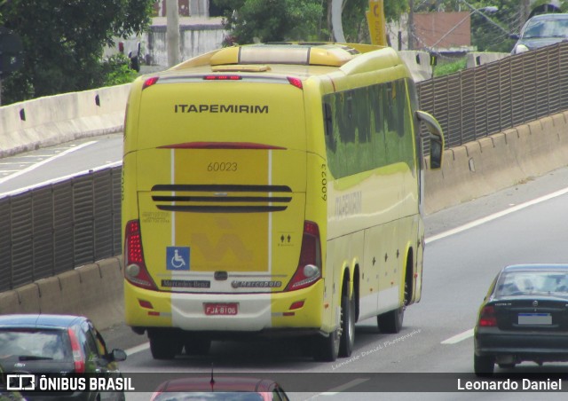 Viação Itapemirim 60023 na cidade de Aparecida, São Paulo, Brasil, por Leonardo Daniel. ID da foto: 10644258.