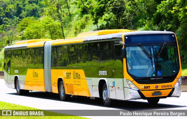 Mobi Rio E901015 na cidade de Piraí, Rio de Janeiro, Brasil, por Paulo Henrique Pereira Borges. Número da foto: #10643271.