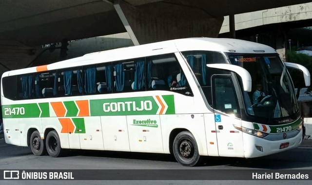 Empresa Gontijo de Transportes 21470 na cidade de Belo Horizonte, Minas Gerais, Brasil, por Hariel Bernades. Número da foto: #10643120.