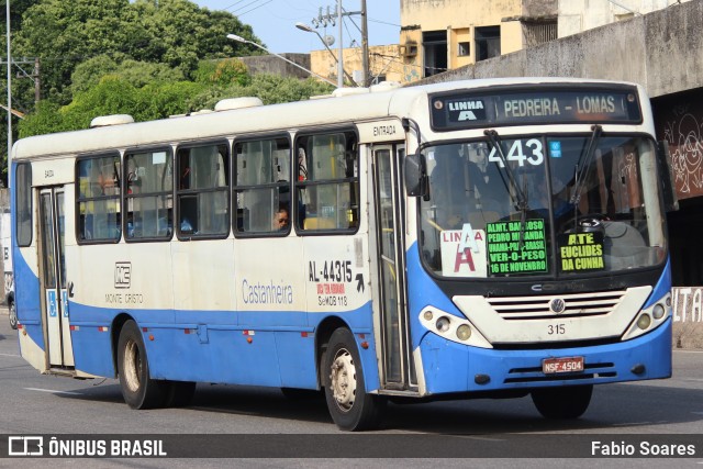 Auto Viação Monte Cristo AL-44315 na cidade de Belém, Pará, Brasil, por Fabio Soares. ID da foto: 10643922.