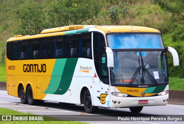 Empresa Gontijo de Transportes 14570 na cidade de Barra Mansa, Rio de Janeiro, Brasil, por Paulo Henrique Pereira Borges. Número da foto: #10643280.