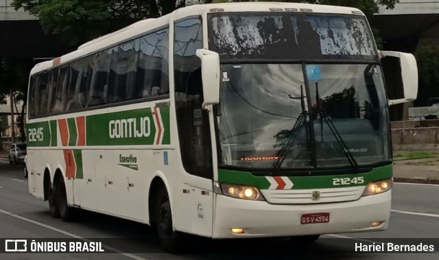 Empresa Gontijo de Transportes 21245 na cidade de Belo Horizonte, Minas Gerais, Brasil, por Hariel Bernades. ID da foto: 10643122.