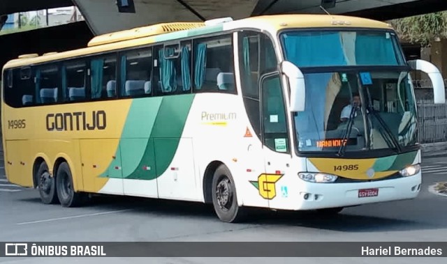 Empresa Gontijo de Transportes 14985 na cidade de Belo Horizonte, Minas Gerais, Brasil, por Hariel Bernades. Número da foto: #10643035.
