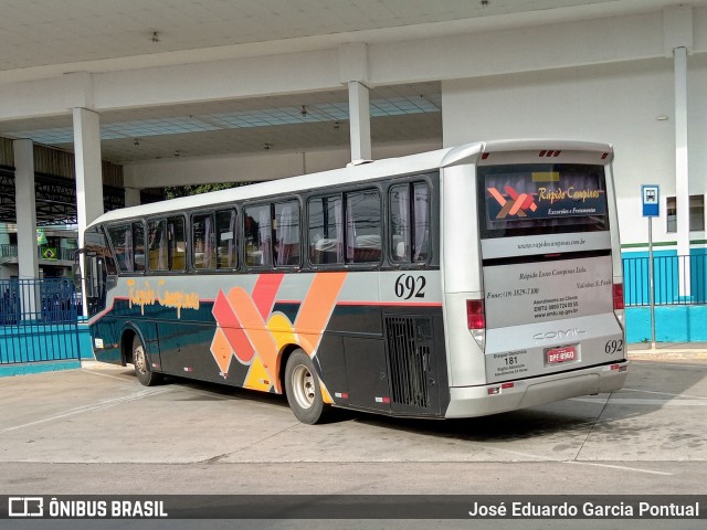 Rápido Campinas 692 na cidade de Capivari, São Paulo, Brasil, por José Eduardo Garcia Pontual. Número da foto: #10643510.
