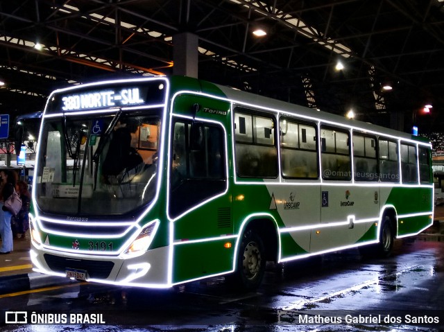 VB Transportes e Turismo 3191 na cidade de Campinas, São Paulo, Brasil, por Matheus Gabriel dos Santos. Número da foto: #10645121.