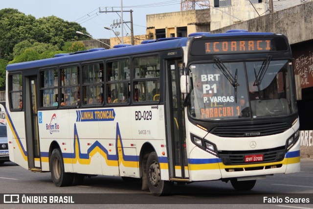 Belém Rio Transportes BD-029 na cidade de Belém, Pará, Brasil, por Fabio Soares. Número da foto: #10643898.