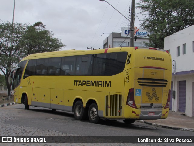 Viação Itapemirim 60533 na cidade de Caruaru, Pernambuco, Brasil, por Lenilson da Silva Pessoa. ID da foto: 10644166.