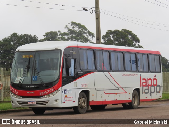 Viação Santana Iapó 3803 na cidade de Ponta Grossa, Paraná, Brasil, por Gabriel Michalski. ID da foto: 10645269.