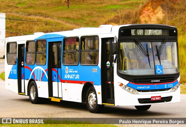 Annatur Transportes 2 103 na cidade de Barra do Piraí, Rio de Janeiro, Brasil, por Paulo Henrique Pereira Borges. Número da foto: #10645749.