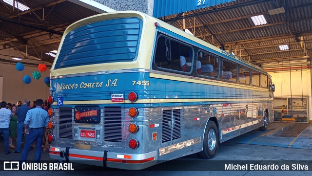 Viação Cometa 7455 na cidade de São Paulo, São Paulo, Brasil, por Michel Eduardo da Silva. ID da foto: 10645020.