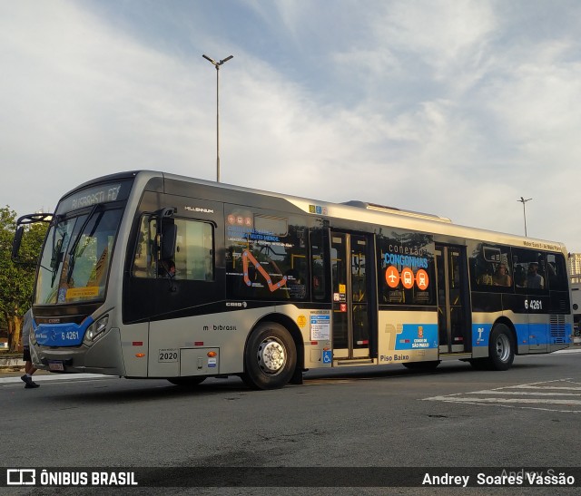 Viação Paratodos > São Jorge > Metropolitana São Paulo > Mobibrasil 6 4261 na cidade de São Paulo, São Paulo, Brasil, por Andrey  Soares Vassão. Número da foto: #10646902.