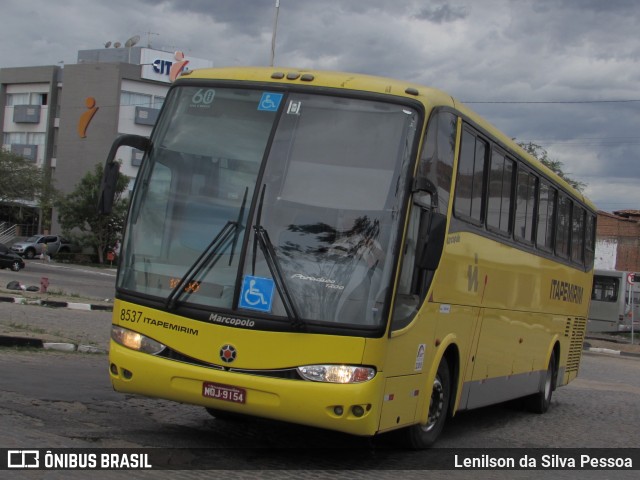 Viação Itapemirim 8537 na cidade de Caruaru, Pernambuco, Brasil, por Lenilson da Silva Pessoa. ID da foto: 10647141.