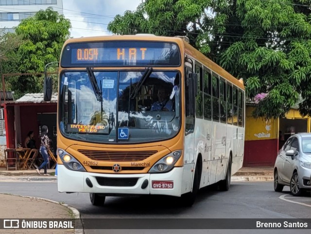 Auto Viação Marechal Brasília 442852 na cidade de Taguatinga, Distrito Federal, Brasil, por Brenno Santos. ID da foto: 10648315.