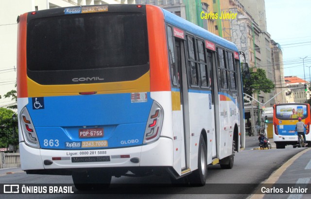 Transportadora Globo 863 na cidade de Recife, Pernambuco, Brasil, por Carlos Júnior. ID da foto: 10649710.