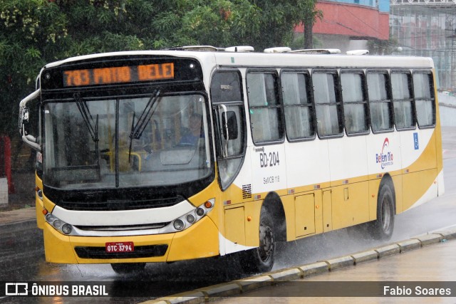 Belém Rio Transportes BD-204 na cidade de Belém, Pará, Brasil, por Fabio Soares. Número da foto: #10647396.