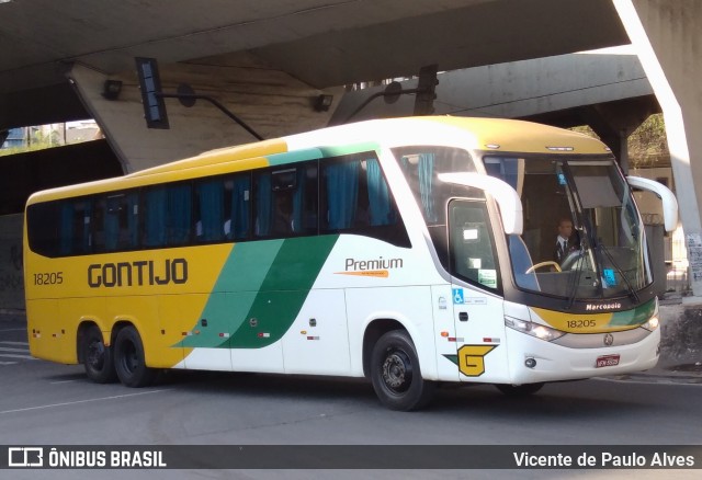 Empresa Gontijo de Transportes 18205 na cidade de Belo Horizonte, Minas Gerais, Brasil, por Vicente de Paulo Alves. ID da foto: 10646785.