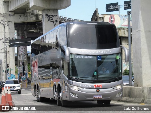 Auto Viação 1001 RJ 108.300 na cidade de Rio de Janeiro, Rio de Janeiro, Brasil, por Luiz Guilherme. ID da foto: 10647537.