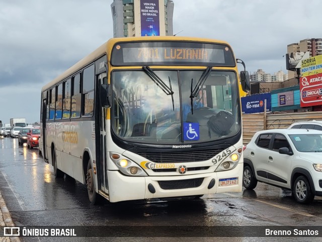 CT Expresso 9245 na cidade de Taguatinga, Distrito Federal, Brasil, por Brenno Santos. ID da foto: 10649594.