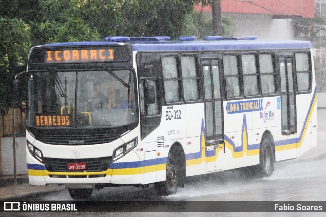 Belém Rio Transportes BD-022 na cidade de Belém, Pará, Brasil, por Fabio Soares. ID da foto: 10648263.