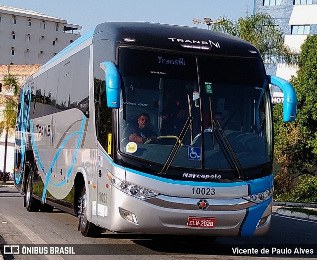 TransNi Transporte e Turismo 10023 na cidade de Aparecida, São Paulo, Brasil, por Vicente de Paulo Alves. ID da foto: 10648247.