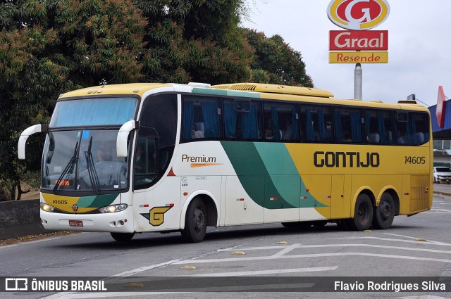 Empresa Gontijo de Transportes 14605 na cidade de Resende, Rio de Janeiro, Brasil, por Flavio Rodrigues Silva. ID da foto: 10648848.