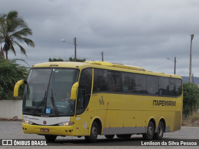 Viação Itapemirim 5081 na cidade de Caruaru, Pernambuco, Brasil, por Lenilson da Silva Pessoa. Número da foto: #10647241.