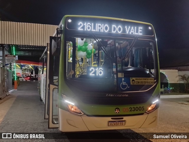 Via Verde Transportes Coletivos 0523005 na cidade de Manaus, Amazonas, Brasil, por Samuel Oliveira. Número da foto: #10646533.