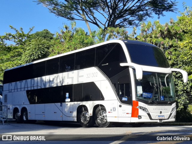 Auto Viação Catarinense 321302 na cidade de São Paulo, São Paulo, Brasil, por Gabriel Oliveira. ID da foto: 10648653.