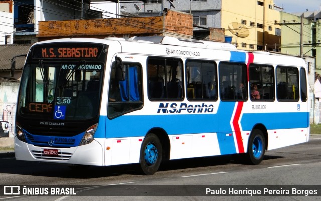 Viação Nossa Senhora da Penha RJ 188.006 na cidade de Nova Iguaçu, Rio de Janeiro, Brasil, por Paulo Henrique Pereira Borges. Número da foto: #10647653.