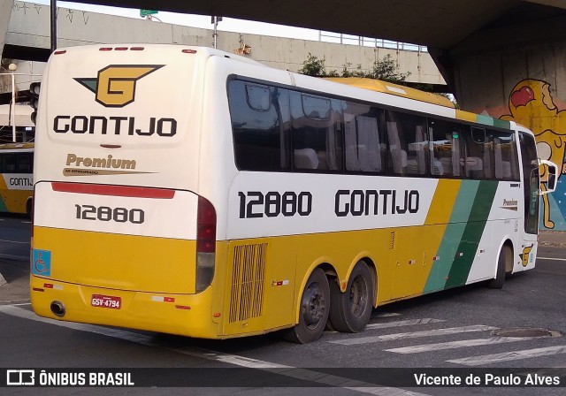 Empresa Gontijo de Transportes 12880 na cidade de Belo Horizonte, Minas Gerais, Brasil, por Vicente de Paulo Alves. Número da foto: #10646767.
