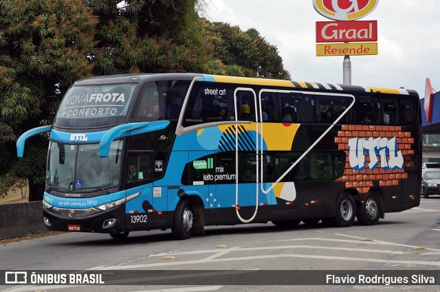 UTIL - União Transporte Interestadual de Luxo 13902 na cidade de Resende, Rio de Janeiro, Brasil, por Flavio Rodrigues Silva. ID da foto: 10648821.