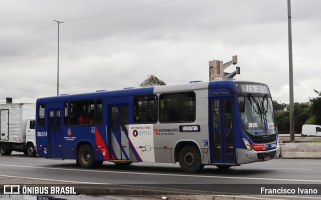 Empresa de Ônibus Vila Galvão 30.654 na cidade de São Paulo, São Paulo, Brasil, por Francisco Ivano. Número da foto: #10649327.
