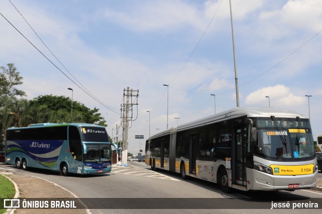 Viação Metrópole Paulista - Zona Leste 3 1134 na cidade de São Paulo, São Paulo, Brasil, por jessé pereira. Número da foto: #10649430.
