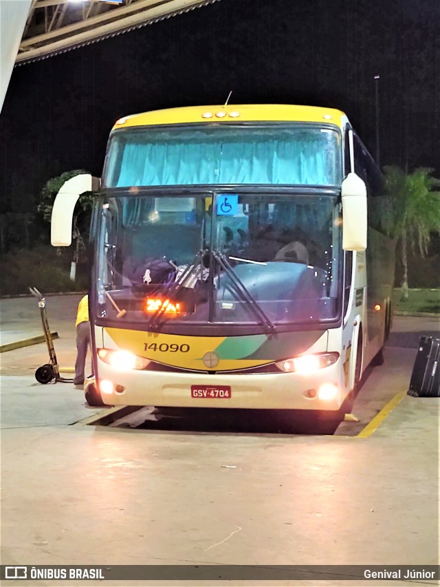 Empresa Gontijo de Transportes 14090 na cidade de Campo Grande, Mato Grosso do Sul, Brasil, por Genival Júnior. ID da foto: 9713833.