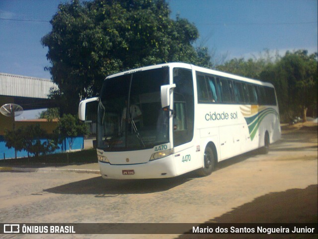 Viação Cidade Sol 4470 na cidade de Iguaí, Bahia, Brasil, por Mario dos Santos Nogueira Junior. Número da foto: #9711255.