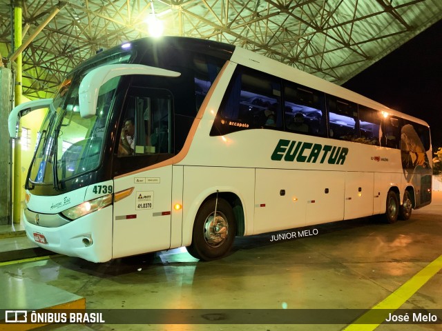 Eucatur - Empresa União Cascavel de Transportes e Turismo 4739 na cidade de Maringá, Paraná, Brasil, por José Melo. ID da foto: 9713918.