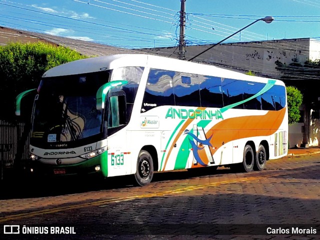 Empresa de Transportes Andorinha 6133 na cidade de Presidente Venceslau, São Paulo, Brasil, por Carlos Morais. ID da foto: 9712965.