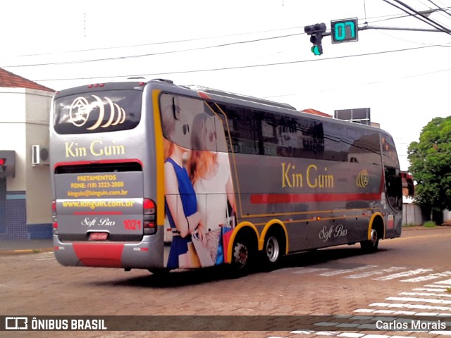 Kin-Guin Turismo e Transporte 1021 na cidade de Presidente Venceslau, São Paulo, Brasil, por Carlos Morais. Número da foto: #9712945.
