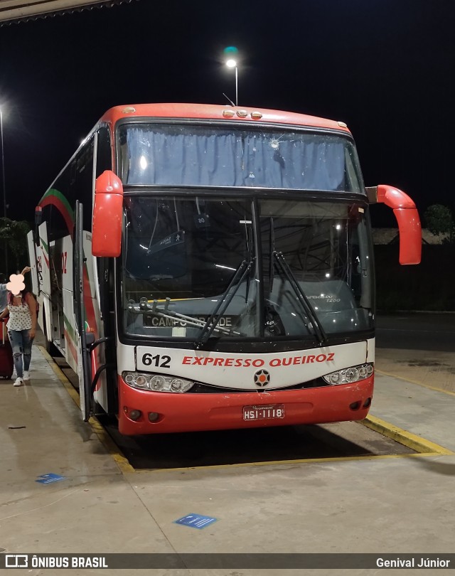 Expresso Queiroz 612 na cidade de Campo Grande, Mato Grosso do Sul, Brasil, por Genival Júnior. ID da foto: 9712719.