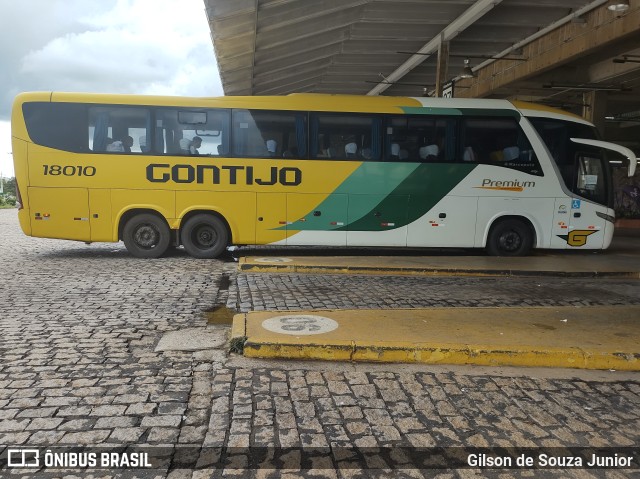 Empresa Gontijo de Transportes 18010 na cidade de Americana, São Paulo, Brasil, por Gilson de Souza Junior. ID da foto: 9713037.