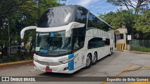 Auto Viação Catarinense 319301 na cidade de São Paulo, São Paulo, Brasil, por Espedito de Brito Gomes. Número da foto: #9712434.
