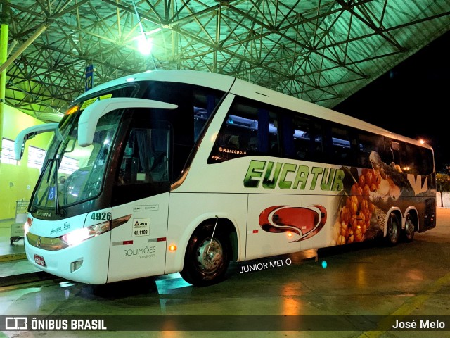 Eucatur - Empresa União Cascavel de Transportes e Turismo 4926 na cidade de Maringá, Paraná, Brasil, por José Melo. ID da foto: 9714034.