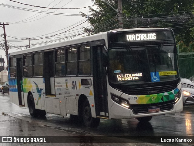 Viação Guaianazes 01 159 na cidade de Santo André, São Paulo, Brasil, por Lucas Kaneko. ID da foto: 9711306.