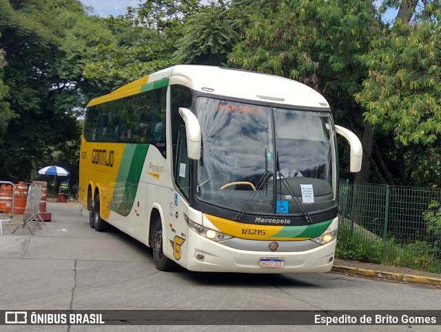 Empresa Gontijo de Transportes 18215 na cidade de São Paulo, São Paulo, Brasil, por Espedito de Brito Gomes. ID da foto: 9712491.