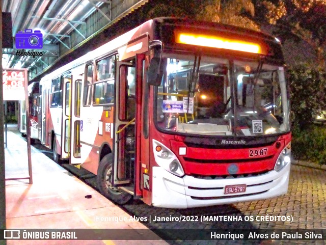 Itajaí Transportes Coletivos 2987 na cidade de Campinas, São Paulo, Brasil, por Henrique Alves de Paula Silva. Número da foto: #9713516.