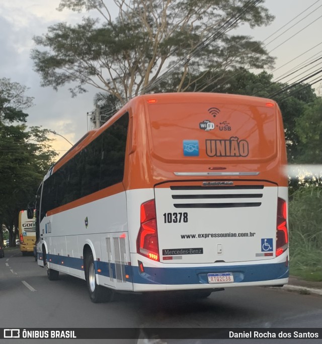 Expresso União 10378 na cidade de Goiânia, Goiás, Brasil, por Daniel Rocha dos Santos. Número da foto: #9713179.