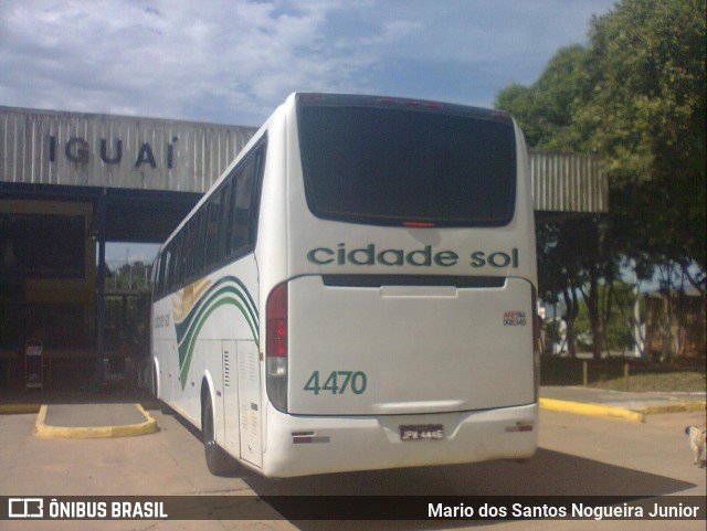 Viação Cidade Sol 4470 na cidade de Iguaí, Bahia, Brasil, por Mario dos Santos Nogueira Junior. Número da foto: #9711253.