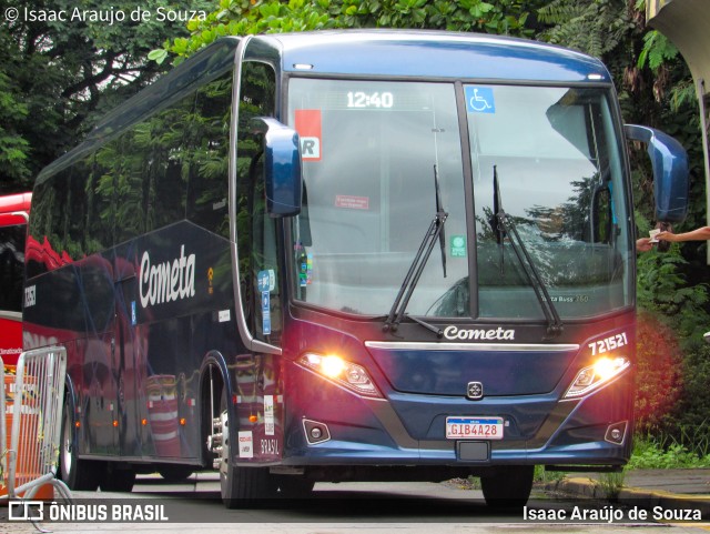 Viação Cometa 721521 na cidade de São Paulo, São Paulo, Brasil, por Isaac Araújo de Souza. Número da foto: #9736673.