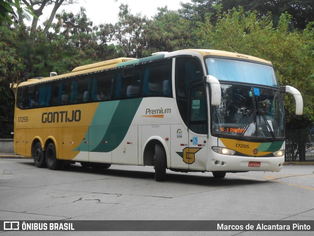 Empresa Gontijo de Transportes 17255 na cidade de São Paulo, São Paulo, Brasil, por Marcos de Alcantara Pinto. ID da foto: 9736309.